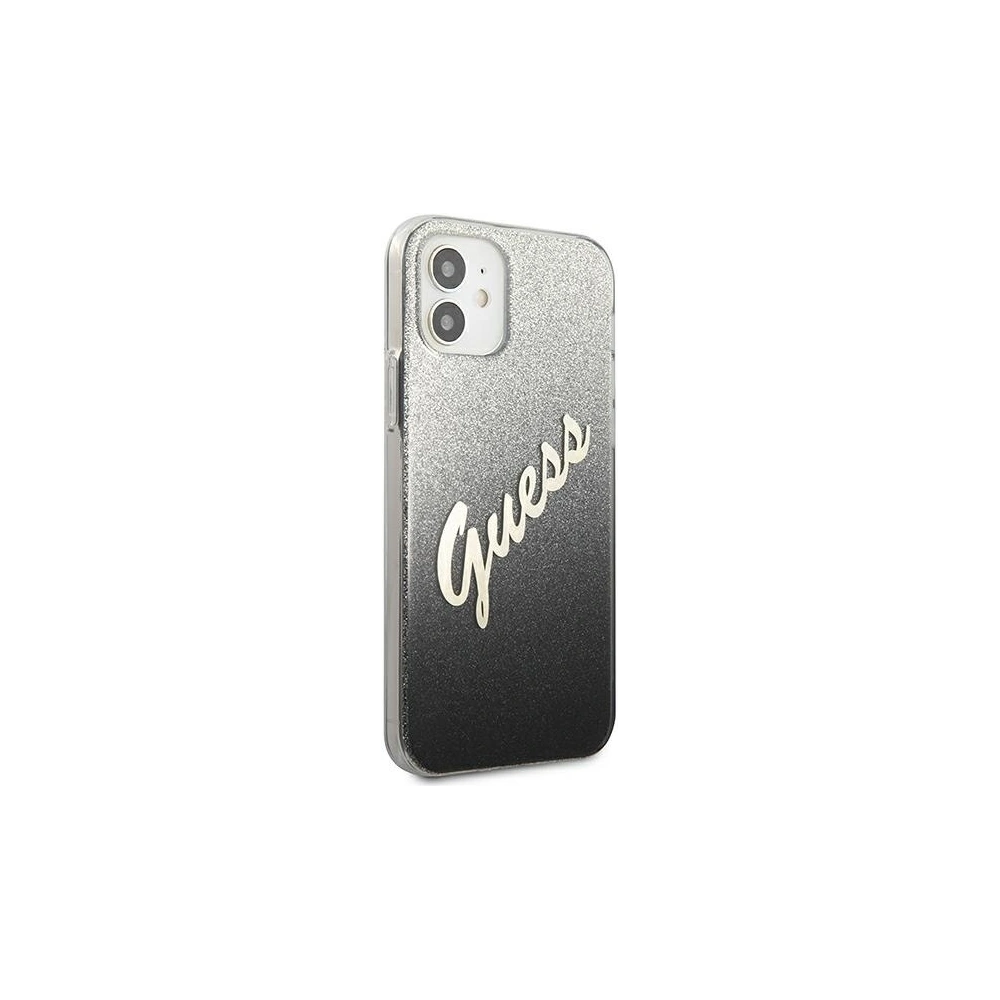 Hurtownia GSM - Etui Guess GUHCP12SPCUGLSBK Apple iPhone 12 mini czarny/black hardcase Glitter Gradient Script - GUE859BLK - {ean13} - Hurt