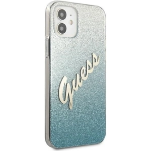 Hurtownia GSM - Etui Guess GUHCP12SPCUGLSBL Apple iPhone 12 mini blau/hardcase Glitter Gradient Script - GUE860BLU - {ean13} - Hurt