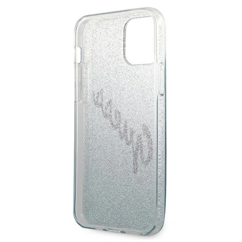 Etui Guess GUHCP12SPCUGLSBL Apple iPhone 12 mini niebieski/blue hardcase Glitter Gradient Script