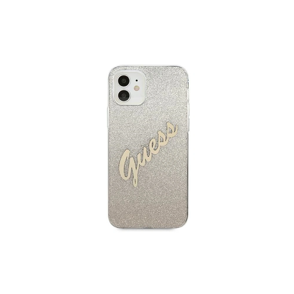 Hurtownia GSM - Etui Guess GUHCP12SPCUGLSGO Apple iPhone 12 mini złoty/gold hardcase Glitter Gradient Script - GUE861GLD - {ean13} - Hurt