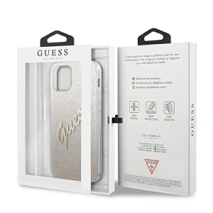 Hurtownia GSM - Etui Guess GUHCP12SPCUGLSGO Apple iPhone 12 mini gold/hartschale Glitter Gradient Script - GUE861GLD - {ean13} - Hurt