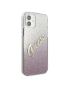 Hurtownia GSM - Etui Guess GUHCP12SPCUGLSPI Apple iPhone 12 mini różowy/pink hardcase Glitter Gradient Script - GUE862PNK - {ean13} - Hurt