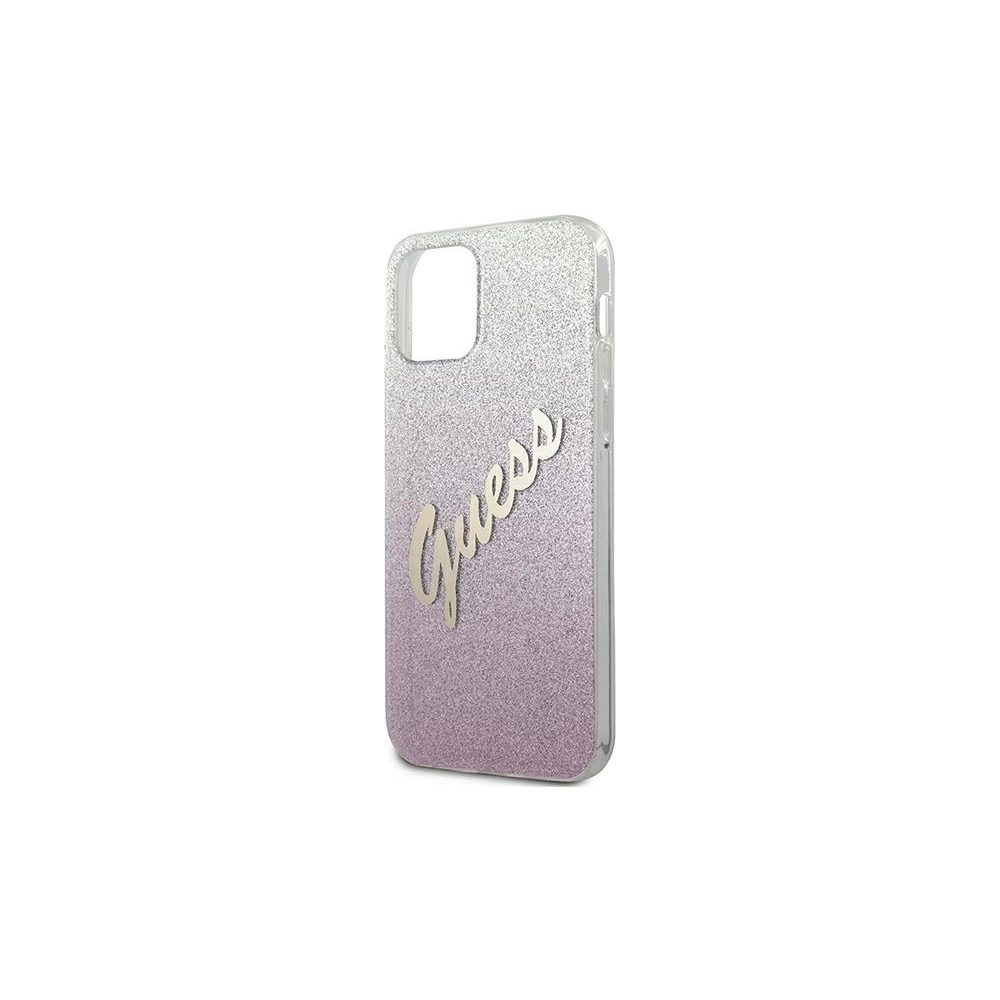 Hurtownia GSM - Etui Guess GUHCP12SPCUGLSPI Apple iPhone 12 mini różowy/pink hardcase Glitter Gradient Script - GUE862PNK - {ean13} - Hurt