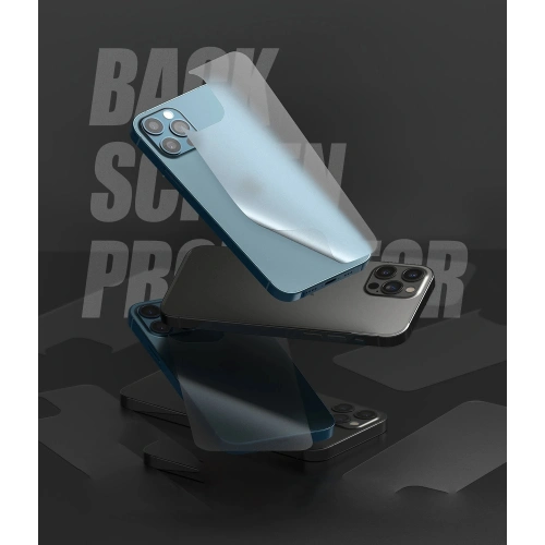 Matowa Folia Ringke Invisible Defender na tył iPhone 12/12 Pro [2 PACK]
