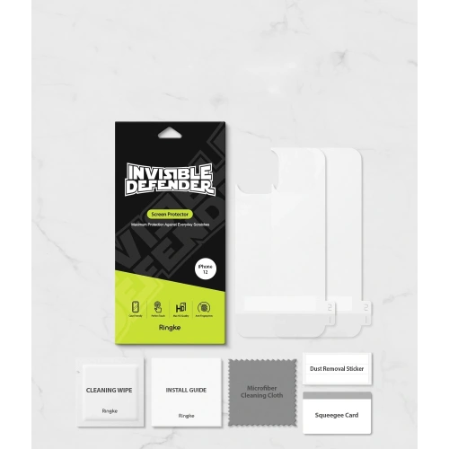 Matowa Folia Ringke Invisible Defender na tył iPhone 12 Pro Max [2 PACK]