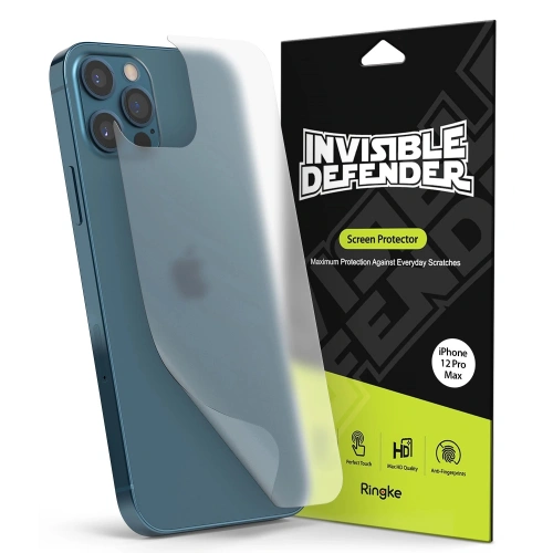 Matowa Folia Ringke Invisible Defender na tył iPhone 12 Pro Max [2 PACK]