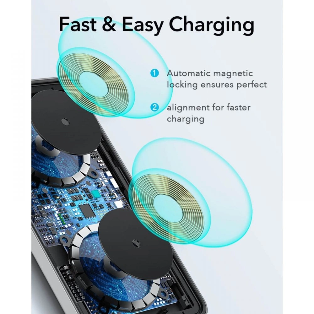 Wholesale ESR HaloLock 2w1 Magnetic MagSafe Wireless Charger Black - ESR298BLK - {ean13} - Hurt