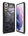 Etui Ringke Fusion-X Design Samsung Galaxy S21 Camo (Moro) Black