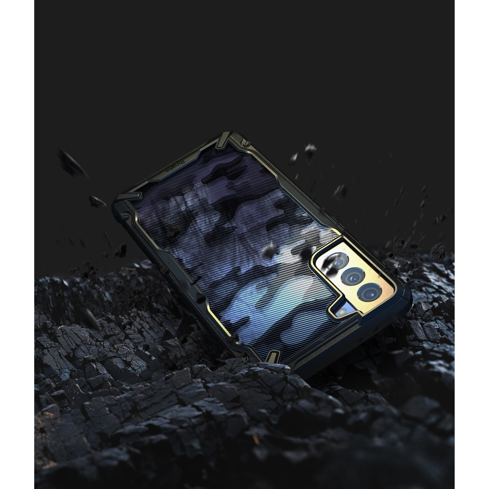 Wholesale Ringke Fusion-X Design Samsung Galaxy S21 Camo (Moro) Black - RGK1336CAM - {ean13} - Hurt