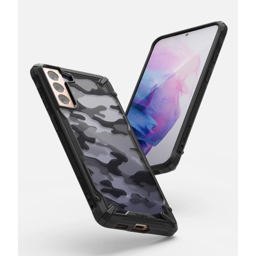 Etui Ringke Fusion-X Design Samsung Galaxy S21+ Plus Camo (Moro) Black