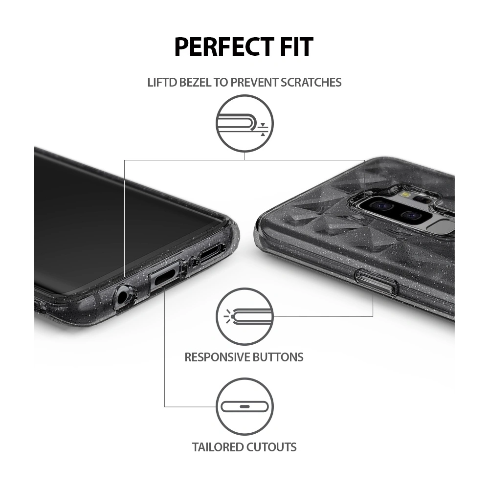 Hurtownia GSM - Etui Ringke Air Prism Glitter Samsung Galaxy S9 Plus šedé - RGK663GRY - {ean13} - Hurt