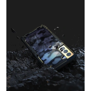 Hurtownia GSM - Etui Ringke Fusion-X Design Samsung Galaxy S21+ Plus Camo (Moro) Black - RGK1340CAM - {ean13} - Hurt