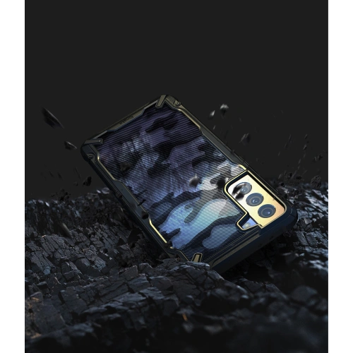 Etui Ringke Fusion-X Design Samsung Galaxy S21+ Plus Camo (Moro) Black