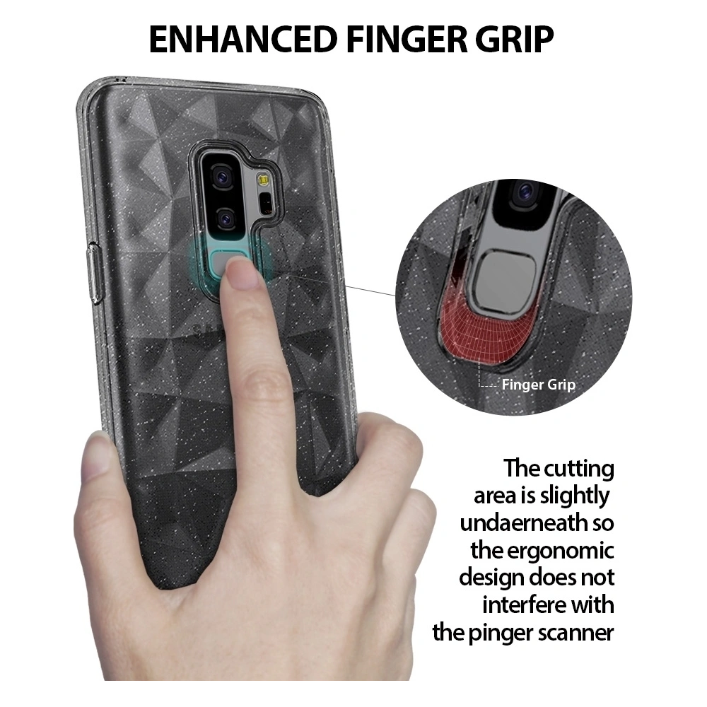 Hurtownia GSM - Etui Ringke Air Prism Glitter Samsung Galaxy S9 Plus šedé - RGK663GRY - {ean13} - Hurt