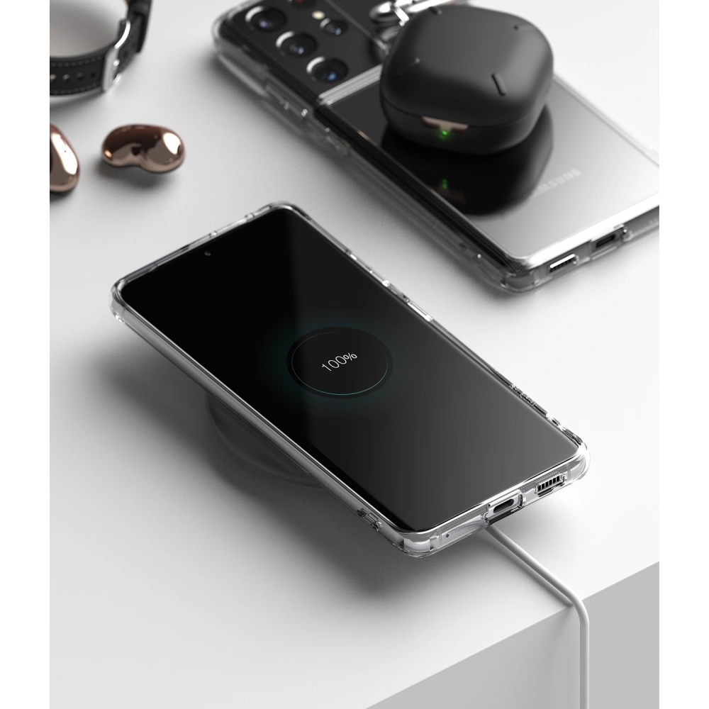 Wholesale Ringke Fusion Samsung Galaxy S21 Ultra Clear - RGK1342CL - {ean13} - Hurt