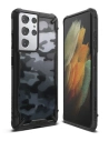 Etui Ringke Fusion-X Design Samsung Galaxy S21 Ultra Camo (Moro) Black
