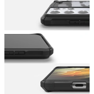 Etui Ringke Fusion-X Design Samsung Galaxy S21 Ultra Camo (Moro) Black