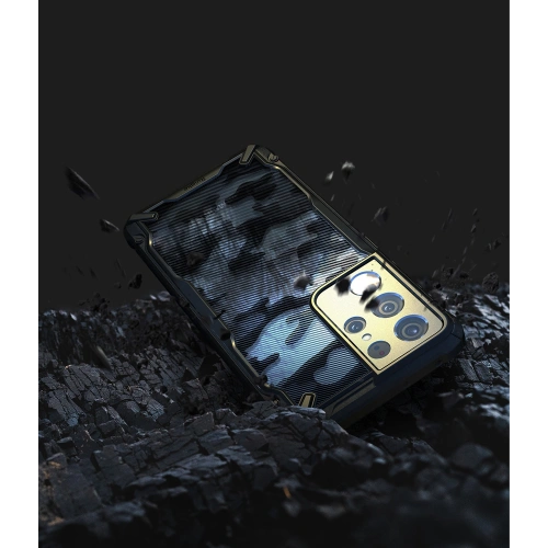 Etui Ringke Fusion-X Design Samsung Galaxy S21 Ultra Camo (Moro) Black