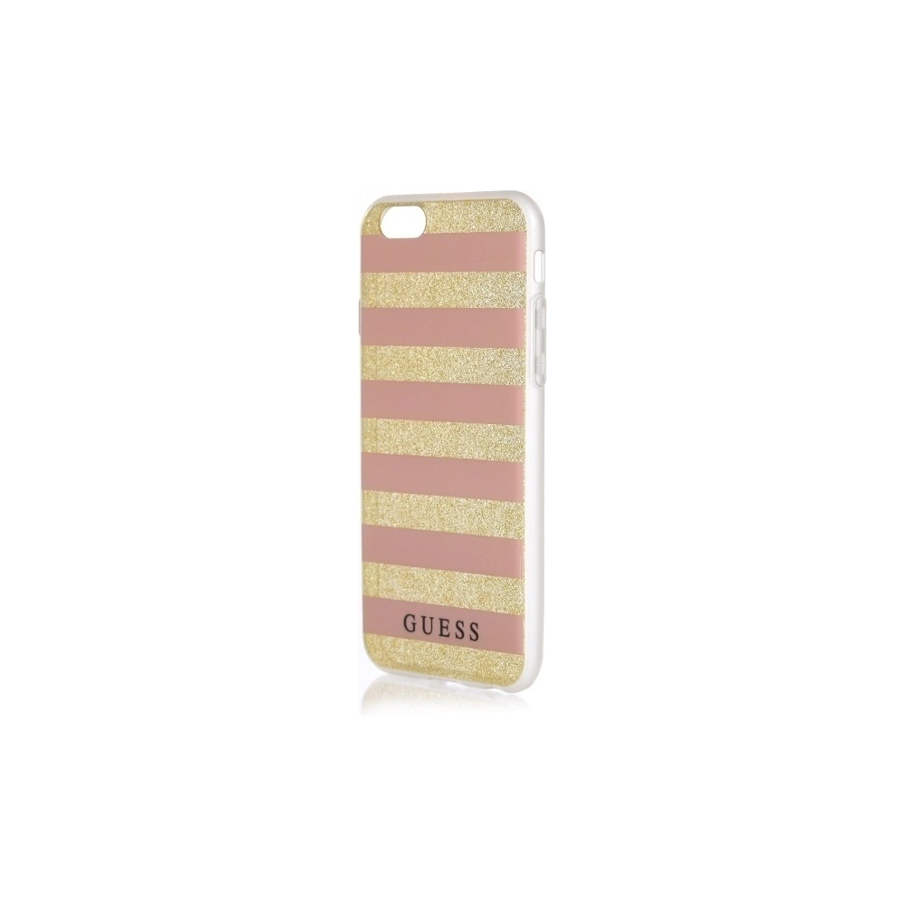 Etui Guess GUHCP7STGPI Apple iPhone 7 gold/pink hardcase Ethnic Chic Stripes 3D