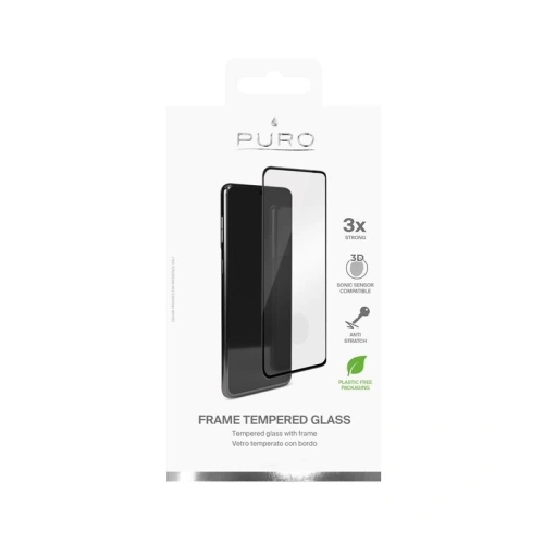 Szkło hartowane PURO Frame Tempered Glass Samsung Galaxy S21 (czarne)