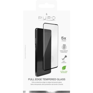 Szkło hartowane PURO Premium Full Edge Tempered Glass Case Friendly Samsung Galaxy S21 Ultra (czarne)