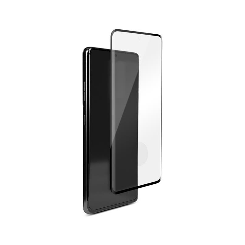 Puro Distributor - 8033830298653 - PUR393BLR - PURO Premium Full Edge Tempered Glass Case Friendly Samsung Galaxy S21 Ultra (black) - B2B homescreen