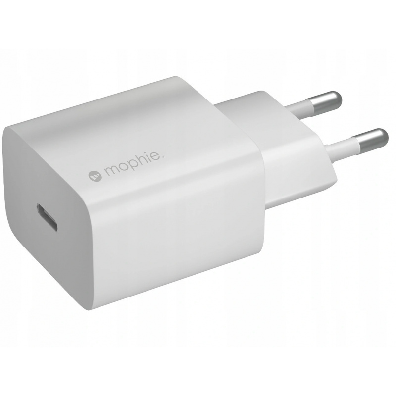 Mophie Distributor - 840056137950 - MPH037WHT - Mophie Wall Charger USB-C 20W (white) - B2B homescreen