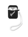 Etui Guess GUACA2LSVSBW Apple AirPods cover czarno biały/black white Silicone Vintage