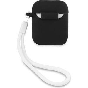 Hurtownia GSM - Etui Guess GUACA2LSVSBW Apple AirPods cover czarno biały/black white Silicone Vintage - GUE864BLKWHT - {ean13} - Hurt
