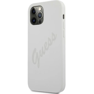 Hurtownia GSM - Etui Guess GUHCP12LLSVSCR Apple iPhone 12 Pro Max kremowy/cream hardcase Script Vintage - GUE865CRM - {ean13} - Hurt