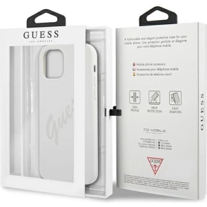 Hurtownia GSM - Etui Guess GUHCP12LLSVSCR Apple iPhone 12 Pro Max kremowy/cream hardcase Script Vintage - GUE865CRM - {ean13} - Hurt