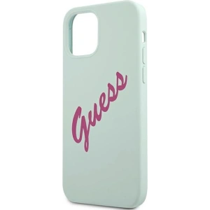 Hurtownia GSM - Case Guess GUHCP12SLSVSBF Apple iPhone 12 mini blau fuchsia/hardcase Silikon Vintage - GUE866BLUFKS - {ean13} - Hurt