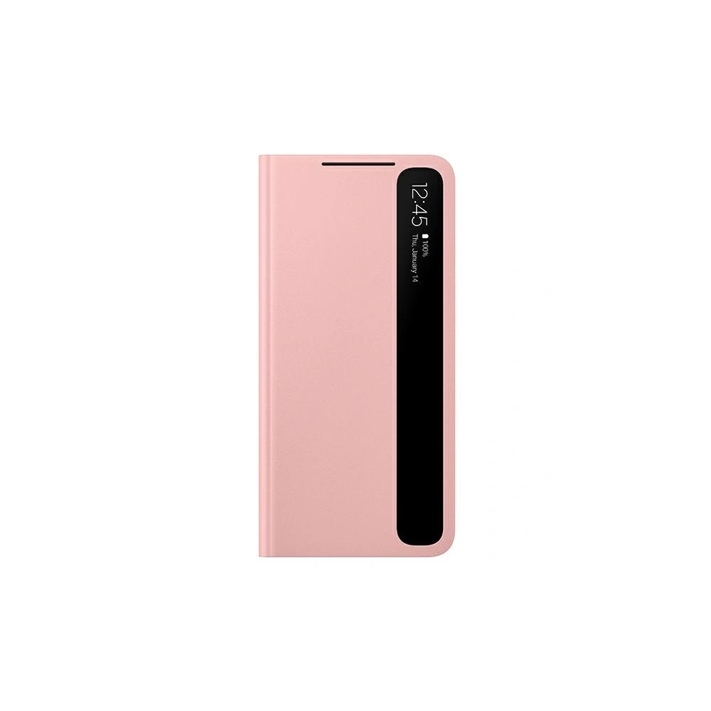 Wholesale Samsung Galaxy S21 EF-ZG991CP pink Clear View Cover - SMG359PNK - {ean13} - Hurt
