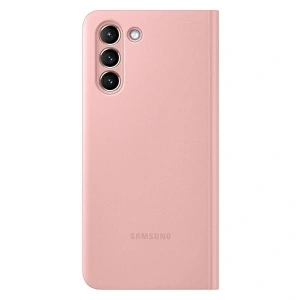 Wholesale Samsung Galaxy S21 EF-ZG991CP pink Clear View Cover - SMG359PNK - {ean13} - Hurt