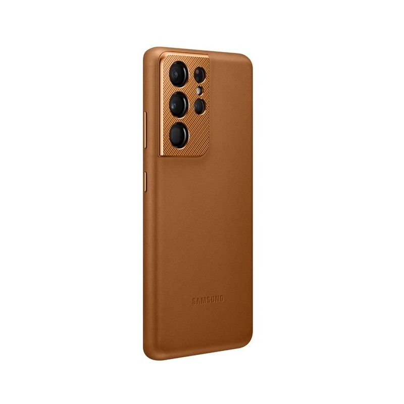 Hurtownia Samsung - 8806090962806 - SMG355BR - Etui Samsung Galaxy S21 Ultra EF-VG998LA brązowy/brown Leather Cover - B2B homescreen