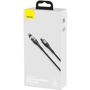 Kabel magnetyczny USB-C - Lightning Baseus Zinc 20W 1m (czarny)