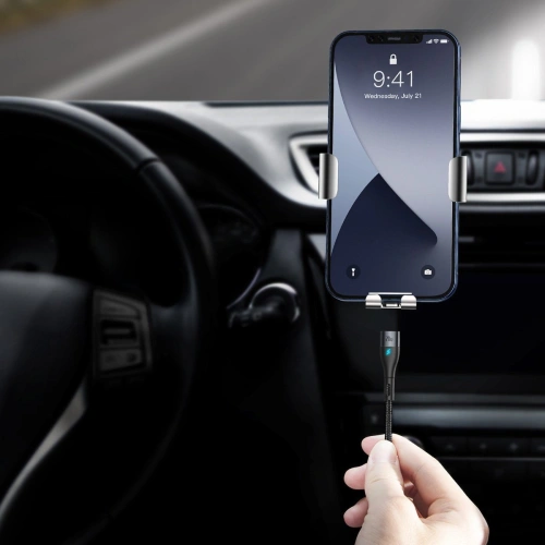 Kabel magnetyczny USB-C - Lightning Baseus Zinc 20W 1m (czarny)