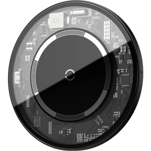 Bezprzewodowa ładowarka indukcyjna z magnesem Baseus Simple 15W (przezroczysta)