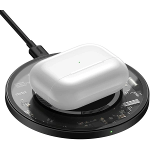 Bezprzewodowa ładowarka indukcyjna z magnesem Baseus Simple 15W (przezroczysta)
