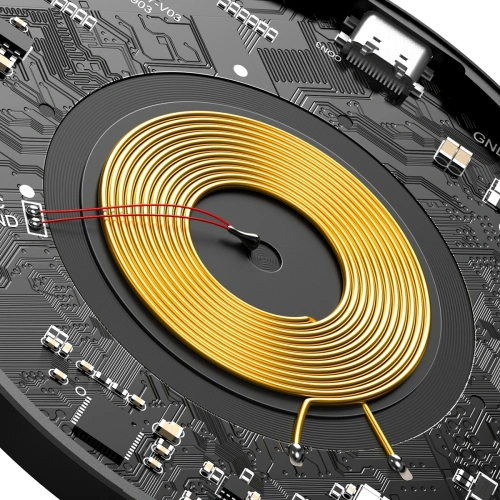 Bezprzewodowa ładowarka indukcyjna z magnesem Baseus Simple 15W (przezroczysta)