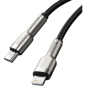 Kabel USB-C do Lightning Baseus Cafule, PD, 20W, 1m (czarny)