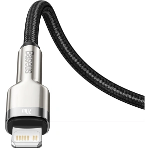 Kabel USB-C do Lightning Baseus Cafule, PD, 20W, 1m (czarny)