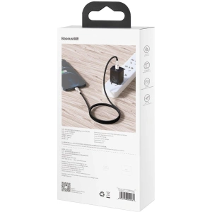 Kabel USB-C do Lightning Baseus Cafule, PD, 20W, 1m (czarny)