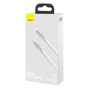 Kabel USB-C do Lightning Baseus Cafule, PD, 20W, 2m (biały)