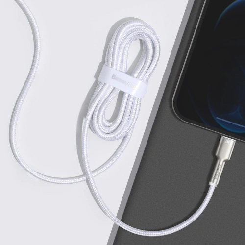 Kabel USB-C do Lightning Baseus Cafule, PD, 20W, 2m (biały)