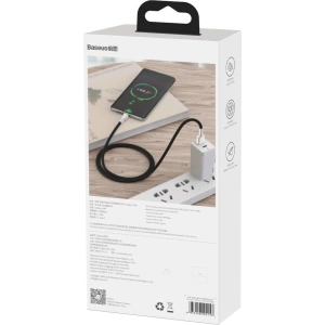 Kabel USB do USB-C Baseus Cafule, 40W, 1m (czarny)