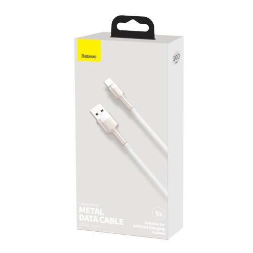 Kabel USB do USB-C Baseus Cafule, 40W, 1m (biały)