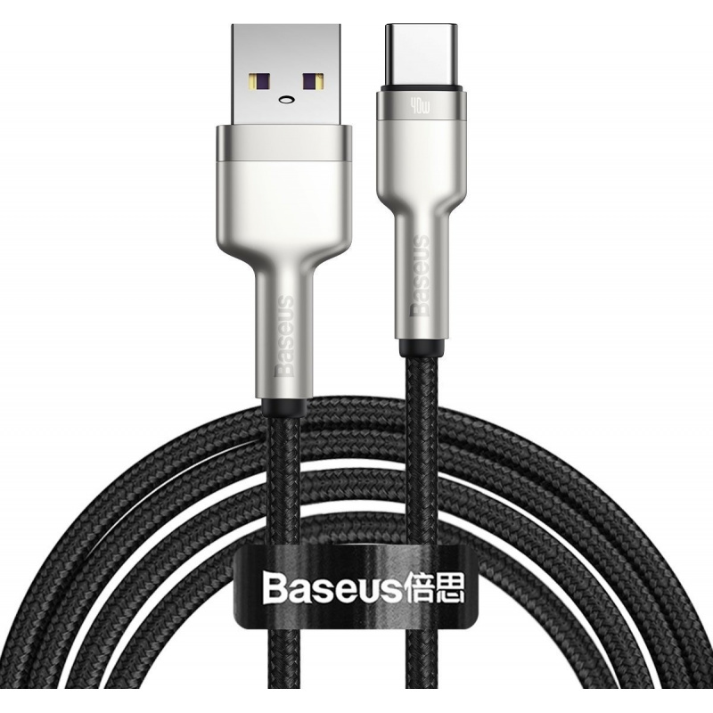 Baseus Distributor - 6953156202191 - BSU2020BLK - USB cable for USB-C Baseus Cafule, 40W, 2m (black) - B2B homescreen