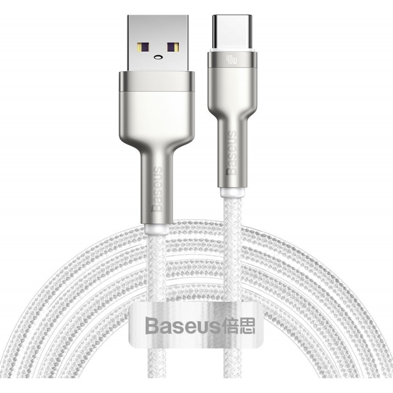 Baseus Distributor - 6953156202207 - BSU2021WHT - USB cable for USB-C Baseus Cafule, 40W, 2m (white) - B2B homescreen