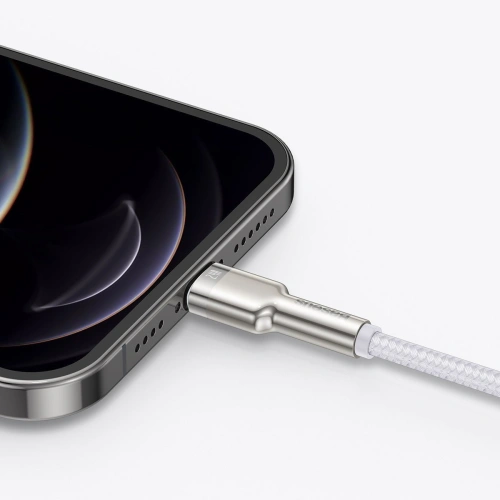 Kabel USB do Lightning Baseus Cafule, 2.4A, 2m (biały)